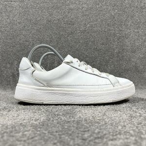 Kizik Vegas Women's Sz 8.5 Men's Sz 7 White Leather Hands Free Athletic Shoes